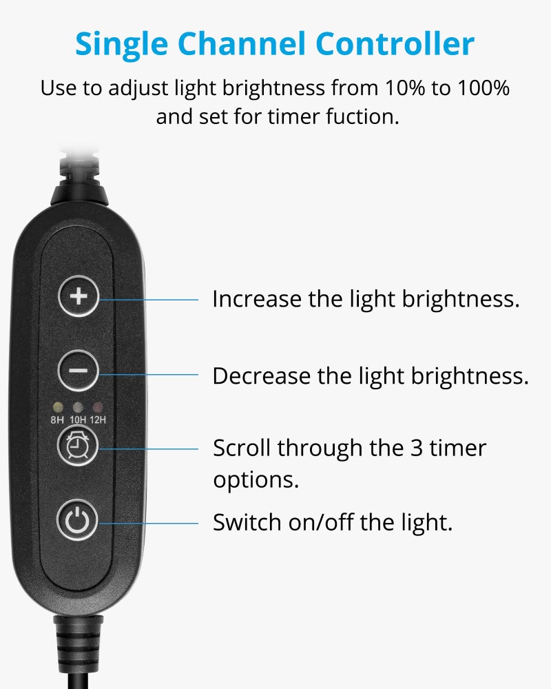 NICREW Aquarium Light Timer&Dimmer, Easy to Program Fish Tank Light Controller - Image 3