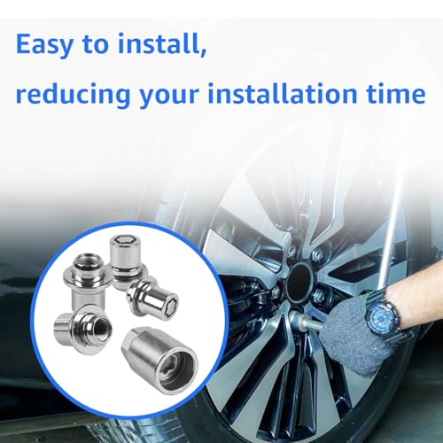 Sousery 00276-00900 Wheel Lock Lug Nuts Set,M12x1.5 Anti-Theft Locking Lug Nuts for 2001-2025 Toyota Camry Lexus Avalon C-HR Celica Highlander Corolla Matrix Mirai MR2 Sienna Solara Tacoma Venza RAV4 Yaris - Image 5