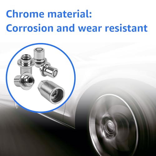 Sousery 00276-00900 Wheel Lock Lug Nuts Set,M12x1.5 Anti-Theft Locking Lug Nuts for 2001-2025 Toyota Camry Lexus Avalon C-HR Celica Highlander Corolla Matrix Mirai MR2 Sienna Solara Tacoma Venza RAV4 Yaris - Image 4