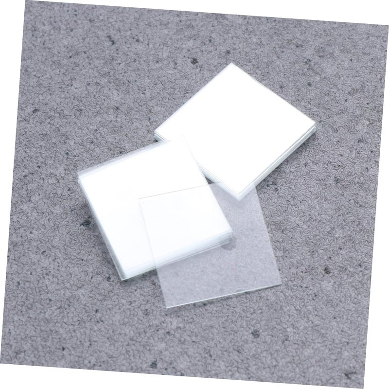 100 Pcs Square Microscope Cover Slips Glass Optical Lens Accessories - Image 5