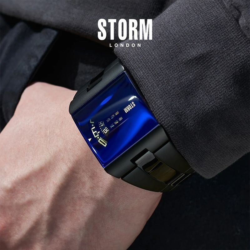 ستورم ساعة STORM بريطانية المستوردة NEW REMI SQ للرجال بقرص دوار ومرآة ليزرية - Image 5