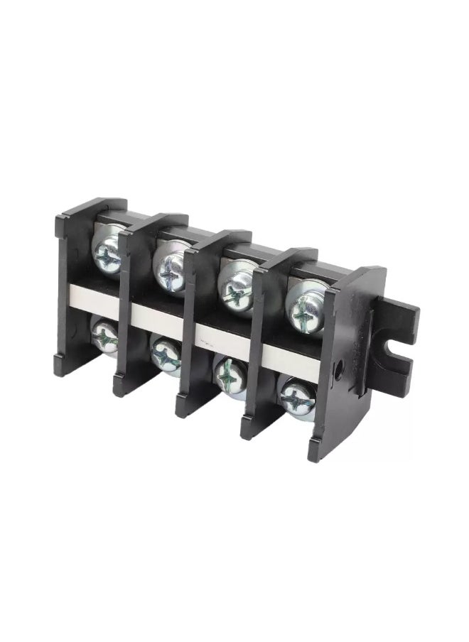 tend - Real Tend 60A 4Pole 250VAC Terminal Block, PC Material Ensures Heat-Resistance, Good Toughness and Crack, Dimensions: 115.3 x 40.5 x 50mm. with 1 Year Warranty - Image 1