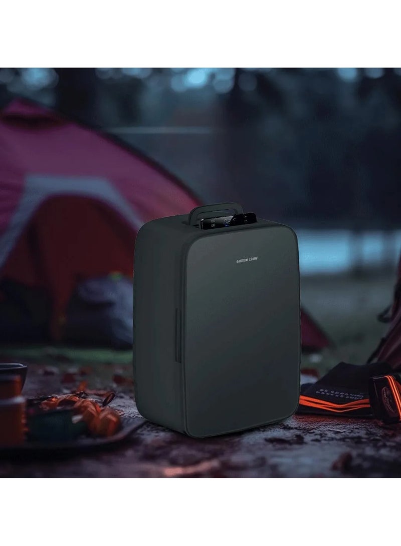 GREEN LION Mini Refrigerator 22L 65W / Compact mini Fridge & Portable / Multiple Power Option / Advanced Cooling / Multi Protection / Temperature Control / Low Noises / Removable Door Basket and shelf / Energy Saving/Car/office/Dorm room - Black - Image 5