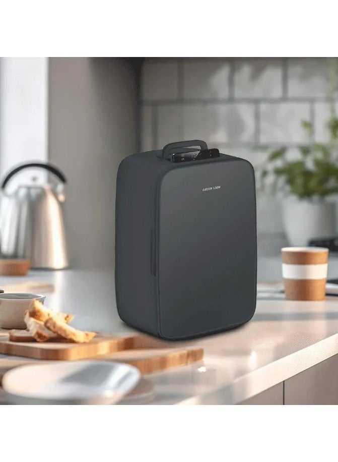 GREEN LION Mini Refrigerator 22L 65W / Compact mini Fridge & Portable / Multiple Power Option / Advanced Cooling / Multi Protection / Temperature Control / Low Noises / Removable Door Basket and shelf / Energy Saving/Car/office/Dorm room - Black - Image 4