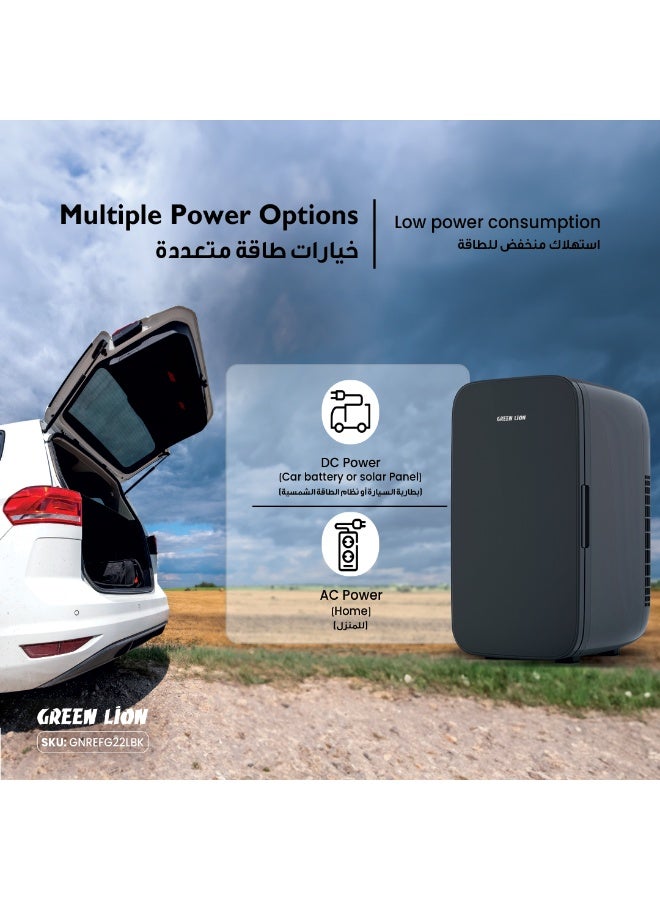 GREEN LION Mini Portable Refrigerator & Warmer with 22L Capacity, Digital Temperature Control (-9°C to 65°C), AC/DC Power for Home & Car, Ultra-Quiet Cooling, Best Compact Small Fridge For Mini Bar, Room or Office – White - Image 5