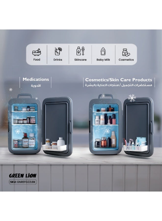 GREEN LION Mini Portable Refrigerator & Warmer with 22L Capacity, Digital Temperature Control (-9°C to 65°C), AC/DC Power for Home & Car, Ultra-Quiet Cooling, Best Compact Small Fridge For Mini Bar, Room or Office – White - Image 4