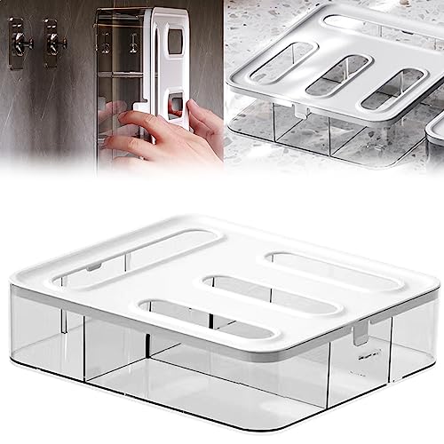 PUNNIO Kitchen Storage Bag Organizer, Acrylic Baggie organizer for Drawer, Plastic Bag Organizer complicate with Gallon, Quart, Sandwich, Snack, and Slider Bags (Acrylic) - Image 1