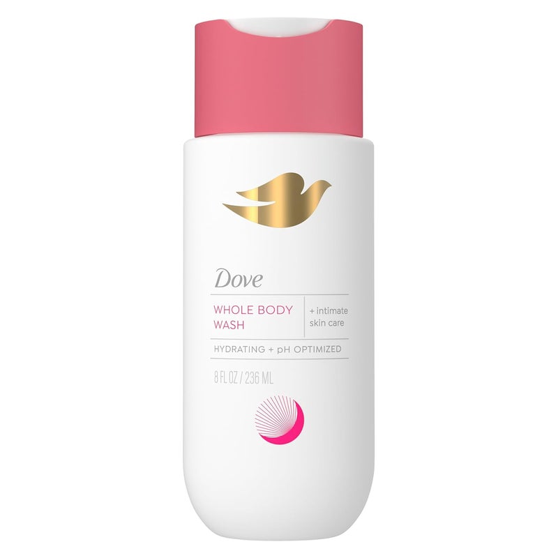 Dove Whole Body Intimate Wash for Women pH Optimized GynecologistTested for Sensitive Skin 8 oz - Image 1