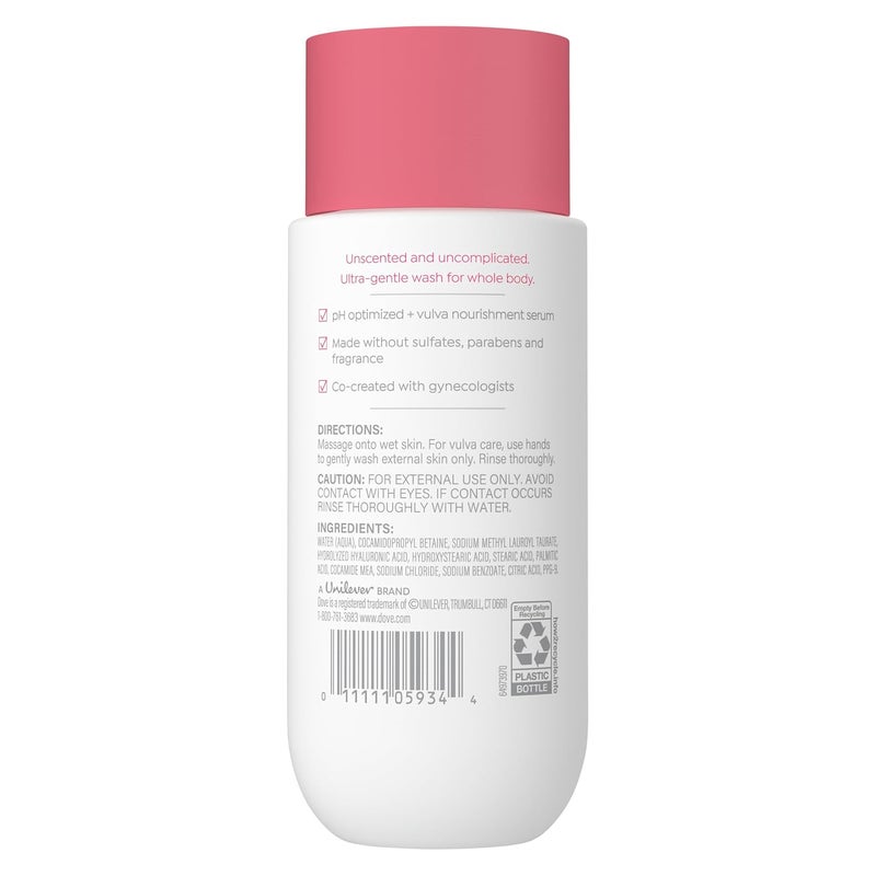 Dove Whole Body Intimate Wash for Women pH Optimized GynecologistTested for Sensitive Skin 8 oz - Image 2