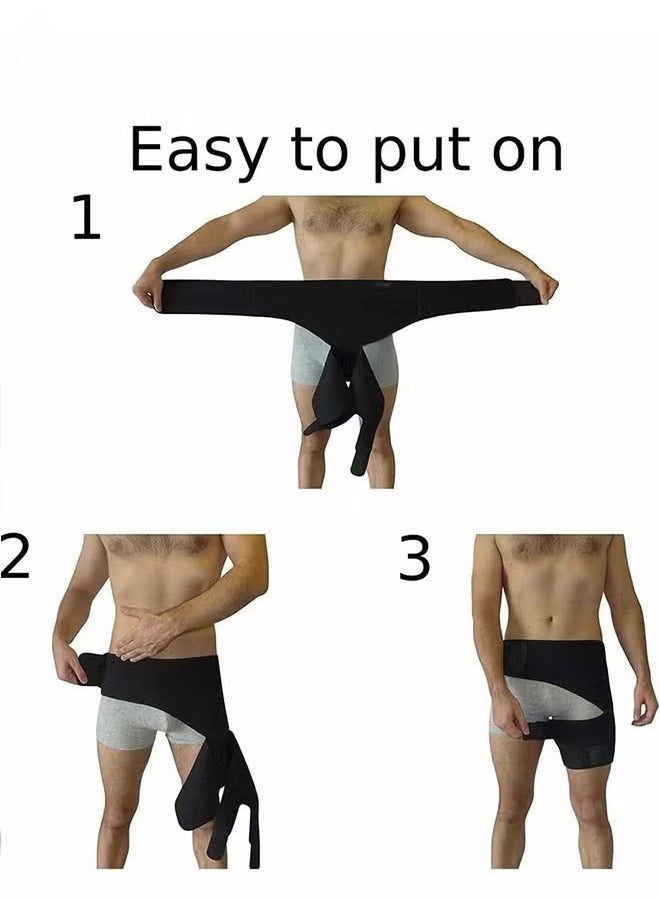 Bukela Hip Brace, Sciatica Pain Relief Brace, Thigh Supports, Thigh Hamstring Compression Support Wrap for Sciatica Pain Relief - Image 4