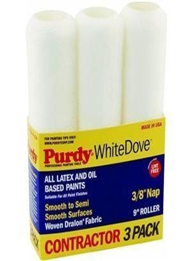 بوردي غطاء أسطوانة طلاء منسوج من Purdy White Dove مقاس 3/8 بوصة × 9 بوصة للأسطح الملساء، عبوة من 3 قطع - Image 2