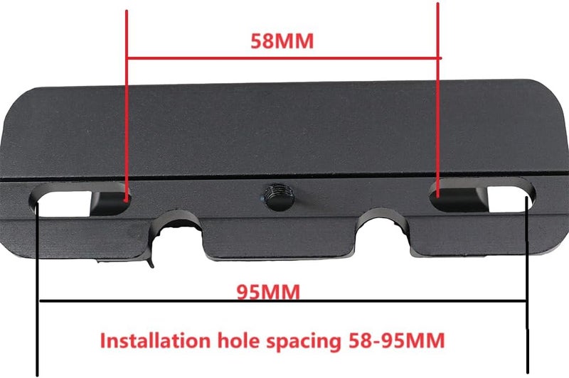 Black, bicycle front and rear wheel roof fixing bracket, quick removal through shaft front fork fixing seat, front fork bracket + 8 screws + 2 straps + 1 quick removal + rear wheel bracket - Image 3