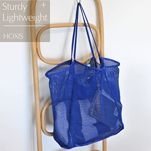 HOXIS Mesh Beach Tote Womens Shoulder Handbag (Klein Blue) - Image 2