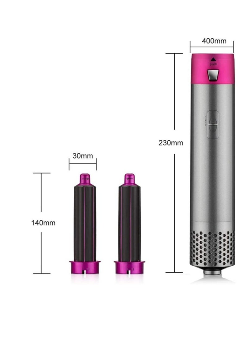 عام 5 in 1 Hot Air Styler Electric Blow Dryer Comb Curling Wand Detachable Negative Ion Straightener Hair Brush - Image 4