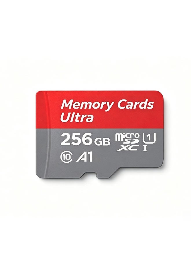 256GB high-end storage card, microSDXC type, supports full HD video, suitable for smartphones, dashcam, action cameras and surveillance cameras. - Image 1