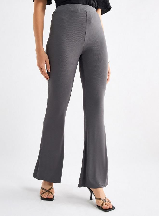 سبلاش فيڤ بنطلون ليقنز مضلع لامع بطول كامل وخصر مطاطي - Image 1