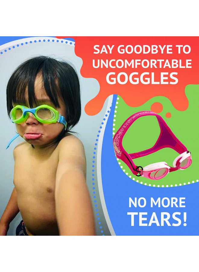 Frogglez Pain-Free Swim Goggles for Kids Under 10 (Ages 3-10), No Hair Pulling, Recommended by Olympic Swimmers - Image 1