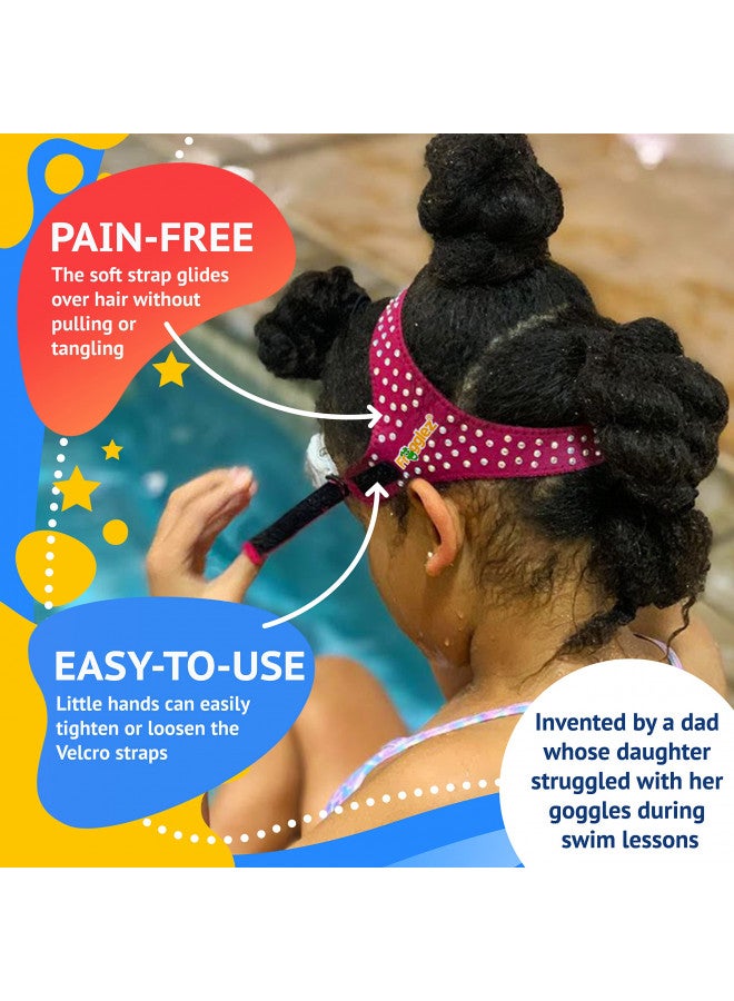 Frogglez Pain-Free Swim Goggles for Kids Under 10 (Ages 3-10), No Hair Pulling, Recommended by Olympic Swimmers - Image 2