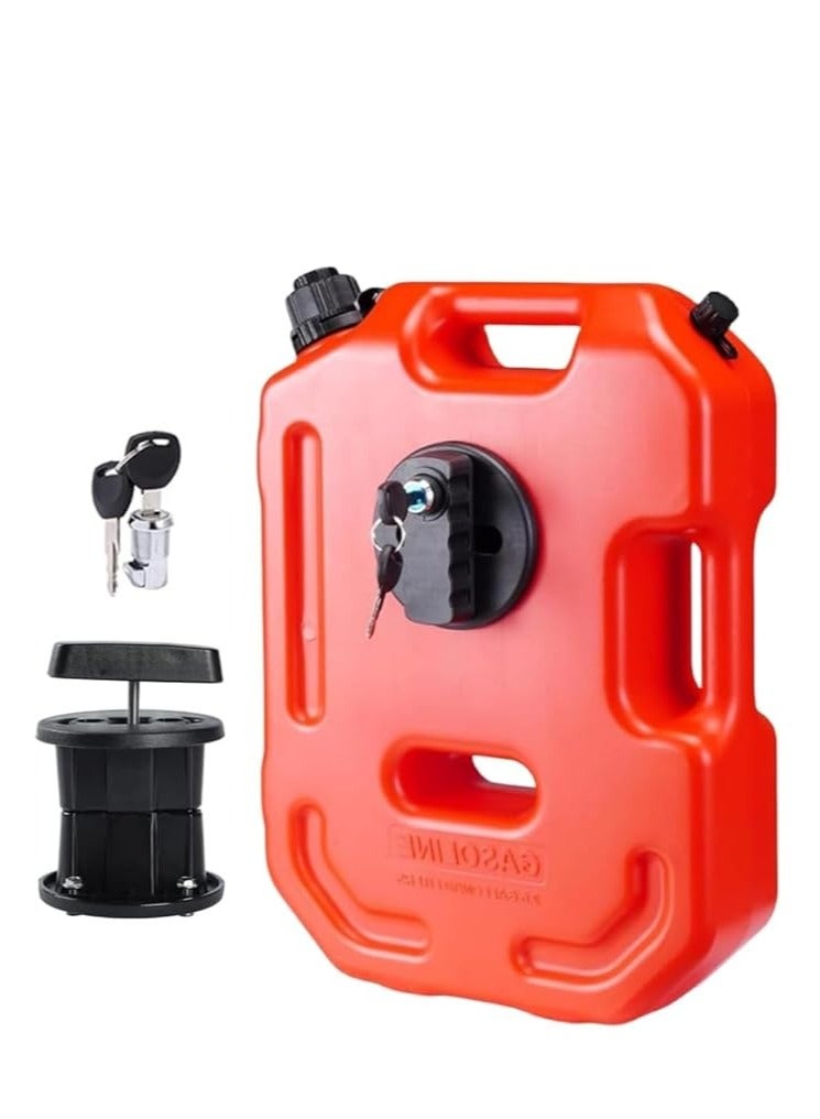 Gallon cans  (Red 10L/2.6 gallon)Universal fit for all vehicles like car, truck, small size boat，motorcycle - Image 1