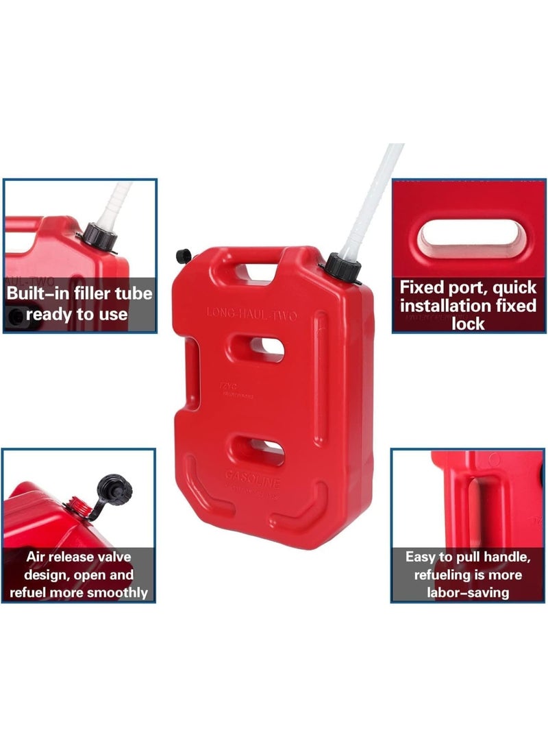 Gallon cans  (Red 10L/2.6 gallon)Universal fit for all vehicles like car, truck, small size boat，motorcycle - Image 4