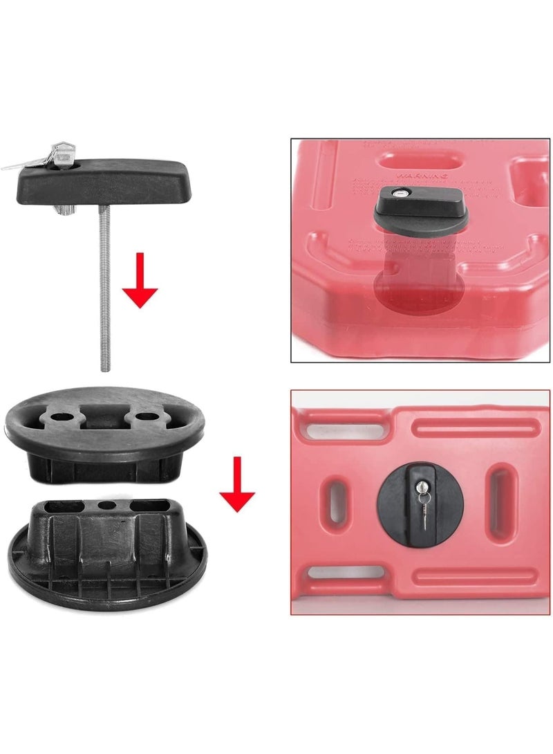 Gallon cans  (Red 10L/2.6 gallon)Universal fit for all vehicles like car, truck, small size boat，motorcycle - Image 3