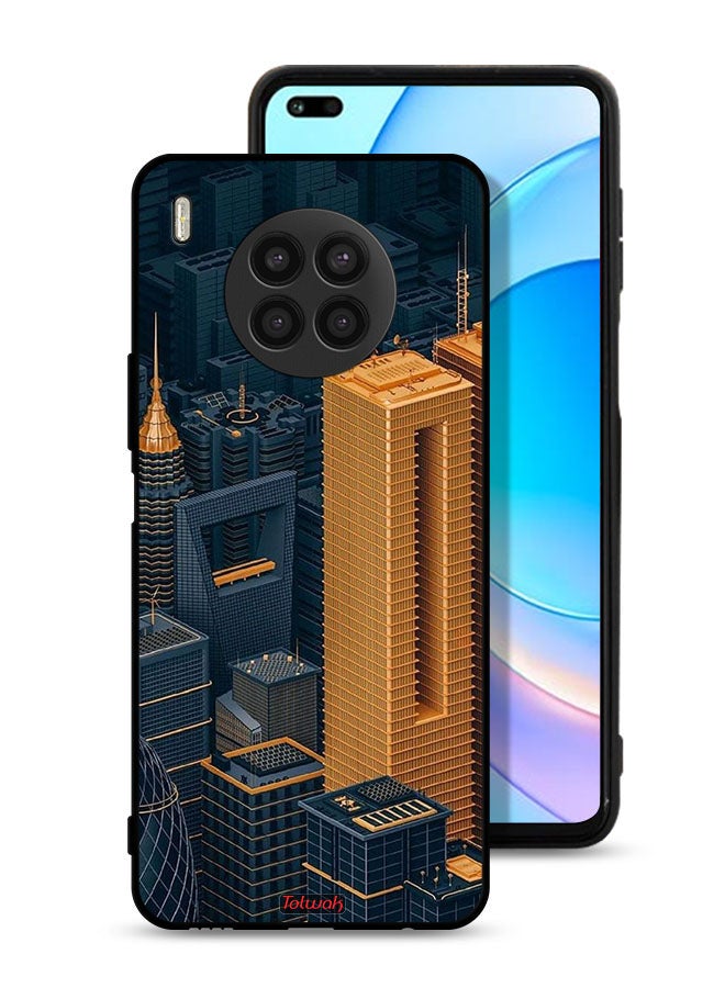 Tolwak Huawei nova 8i Protective Case Cover Buildings Art - Image 1