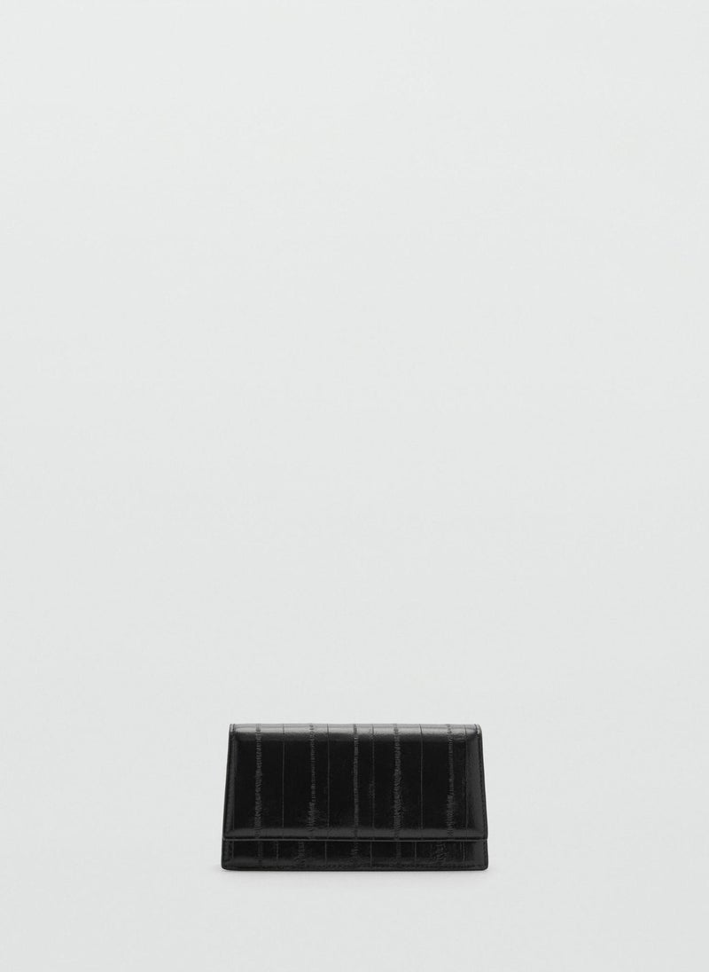 MANGO - Textured Leather Effect Bag - Image 1
