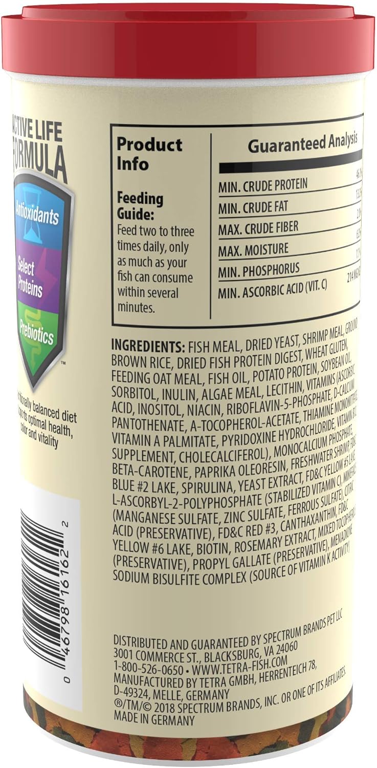 Tetra ColorPlus Fish Food Flakes Tropical Flakes With Natural Color Enhancers 706 Ounce - Image 2