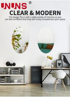 UNUNS Acrylic Mirrors,Self Adhesive Non Glass Wall Mirror,For Home Wall Decor Wedding Decor 27x42cm  - Image 3