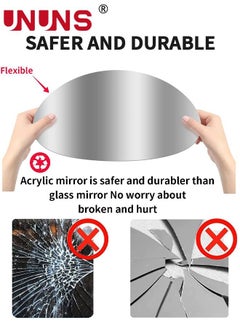 UNUNS Acrylic Mirrors,Self Adhesive Non Glass Wall Mirror,For Home Wall Decor Wedding Decor 27x42cm  - Image 2