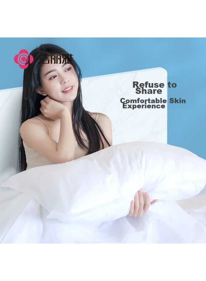 Grace غطاء وسادة قابل للتصرف من غريس، حماية صحية فندقية، غطاء وسادة كبير جداً مفرد/مزدوج، مستلزمات السفر، 50*80 سم - Image 3