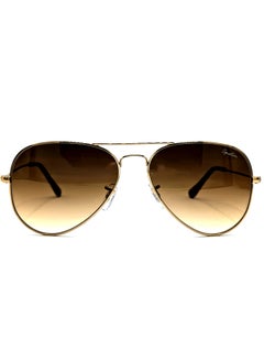Signature Aviator Sunglass - 3025 Gold - Lens Size: 58 mm  - Image 4
