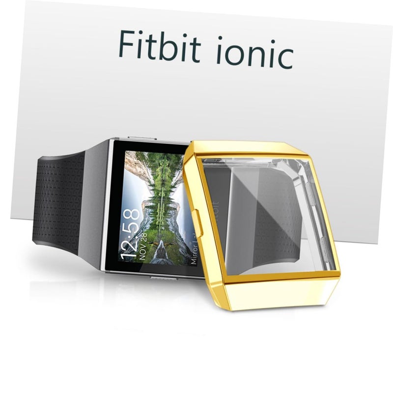 Gold Transparent TPU Protective Case For Watch Lightweight Scratch Cover - Image 3