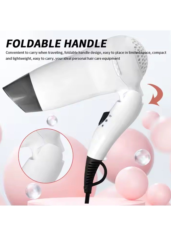 WTZEZO Foldable 1800W Hair Dryer – Ionic, Fast Drying, Frizz Control, Travel-Friendly - Image 5