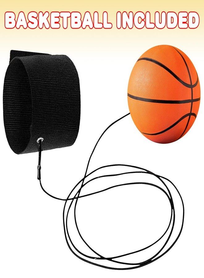 ArtCreativity 2.25 Inch Sports Wrist Balls - Set of 3 - Includes Basketball, Baseball, and Soccer Ball Wristband Toys - Durable Foam String Attached Rebound Balls - Party Favor, Gift Idea for Kids - Image 2