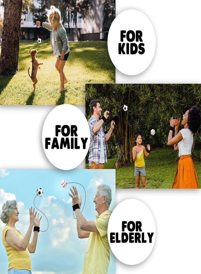 ArtCreativity 2.25 Inch Sports Wrist Balls - Set of 3 - Includes Basketball, Baseball, and Soccer Ball Wristband Toys - Durable Foam String Attached Rebound Balls - Party Favor, Gift Idea for Kids - Image 5