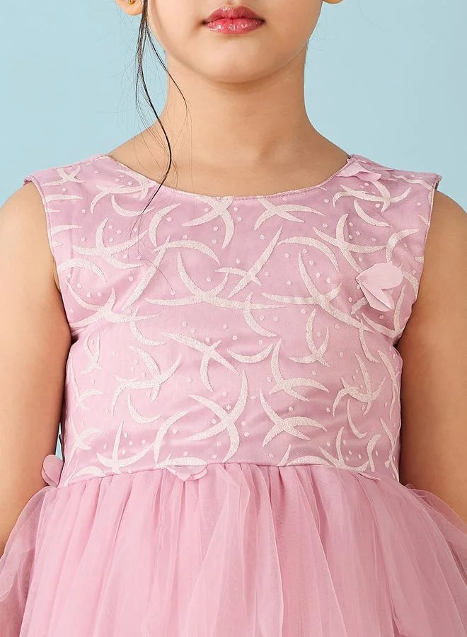 Stylo Bug Stylo Bug Sleeveless Mesh Insert Tulle Dress
