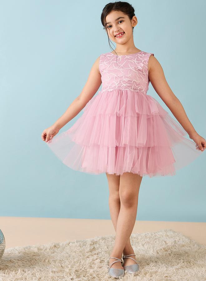 ستايلو بج فستان تول بشك شبكي بدون أكمام من ستايلو باج - Image 2