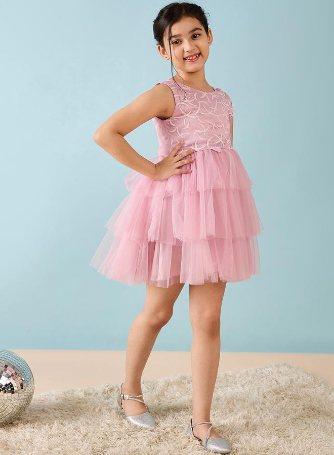 ستايلو بج فستان تول بشك شبكي بدون أكمام من ستايلو باج - Image 4