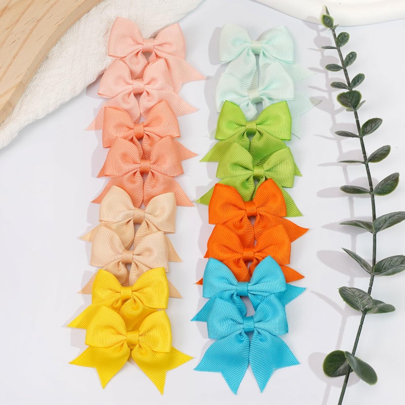 JOYOYO 60Pcs Baby Bows Alligator Hair Clips in 30 Pastel Colors, Barrettes and Bows for Baby Girls,Toddlers,Kids - Image 5