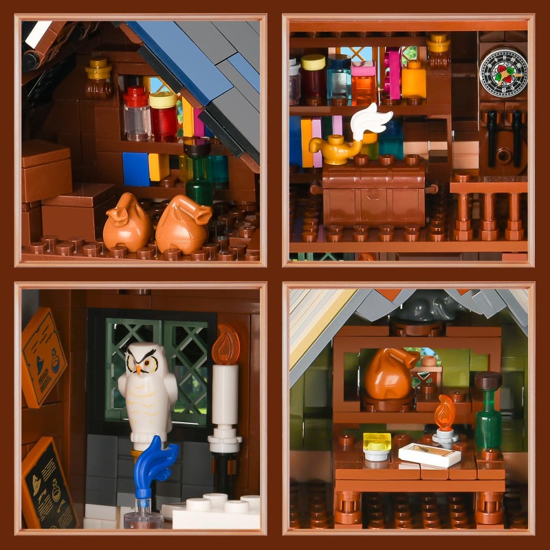 BNG Medieval Cabin Building Set, House Building Block Set with Light, House Cabin Architecture Modular Buildings, Home Office Decor, Ideal Gift for Adults Teens (2225 PCS) - Image 5