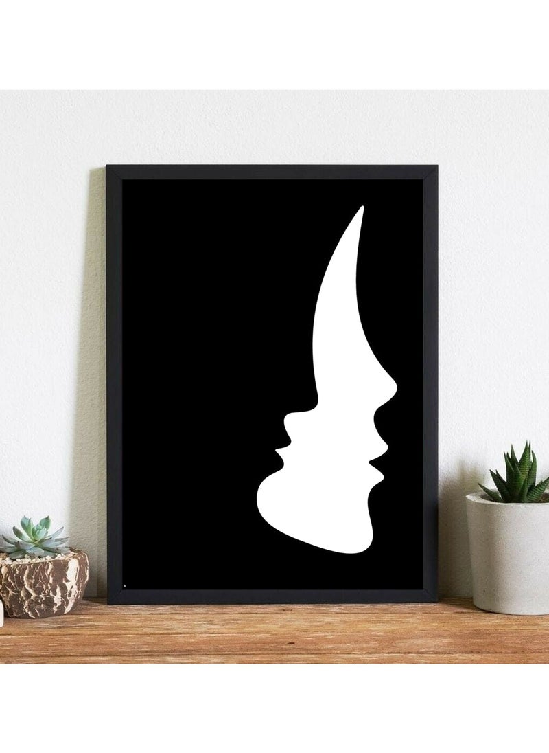 URBANTRANDS Wallart Poster with Frame Multicolour  - Image 1