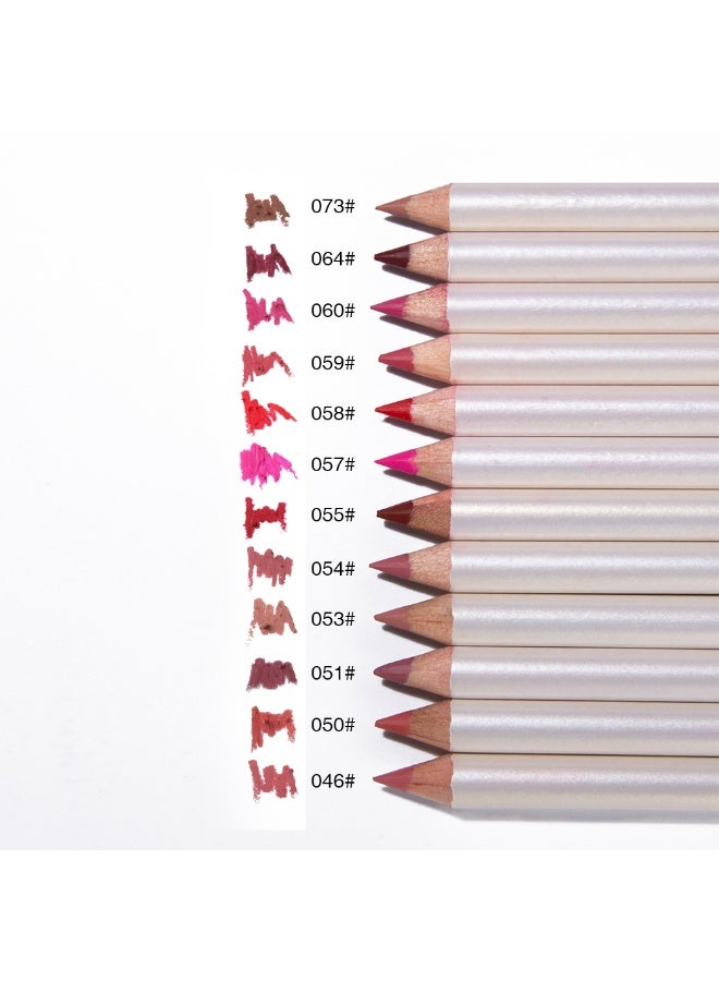 Me Now MN 12pc Waterproof Multiple Color Lip Liner Pencil Set Multicolour Fine Lip Liner set of 12 color - Image 3
