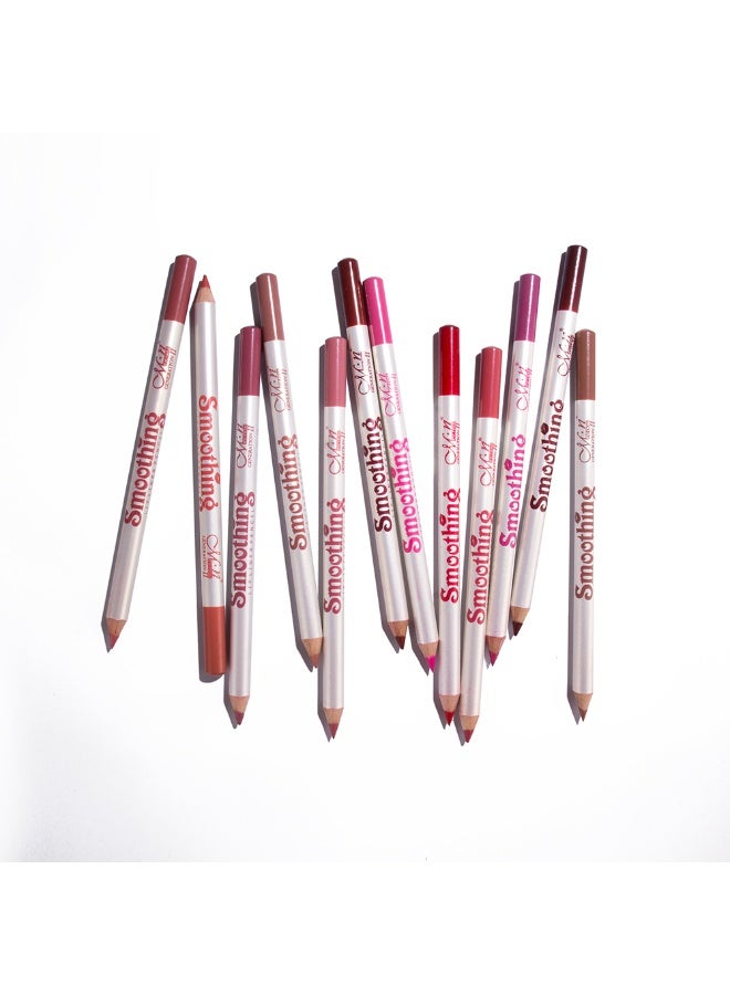 Me Now MN 12pc Waterproof Multiple Color Lip Liner Pencil Set Multicolour Fine Lip Liner set of 12 color - Image 4
