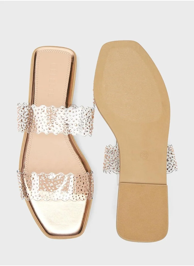 Celeste Multi Strap Flat Sandals