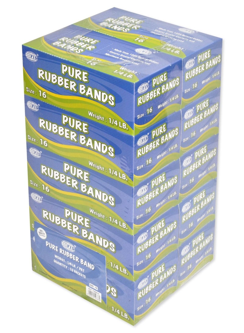 FIS 10 صناديق من الأربطة المطاطية النقية FIS باللون الأصفر - FSRB16 - Image 1