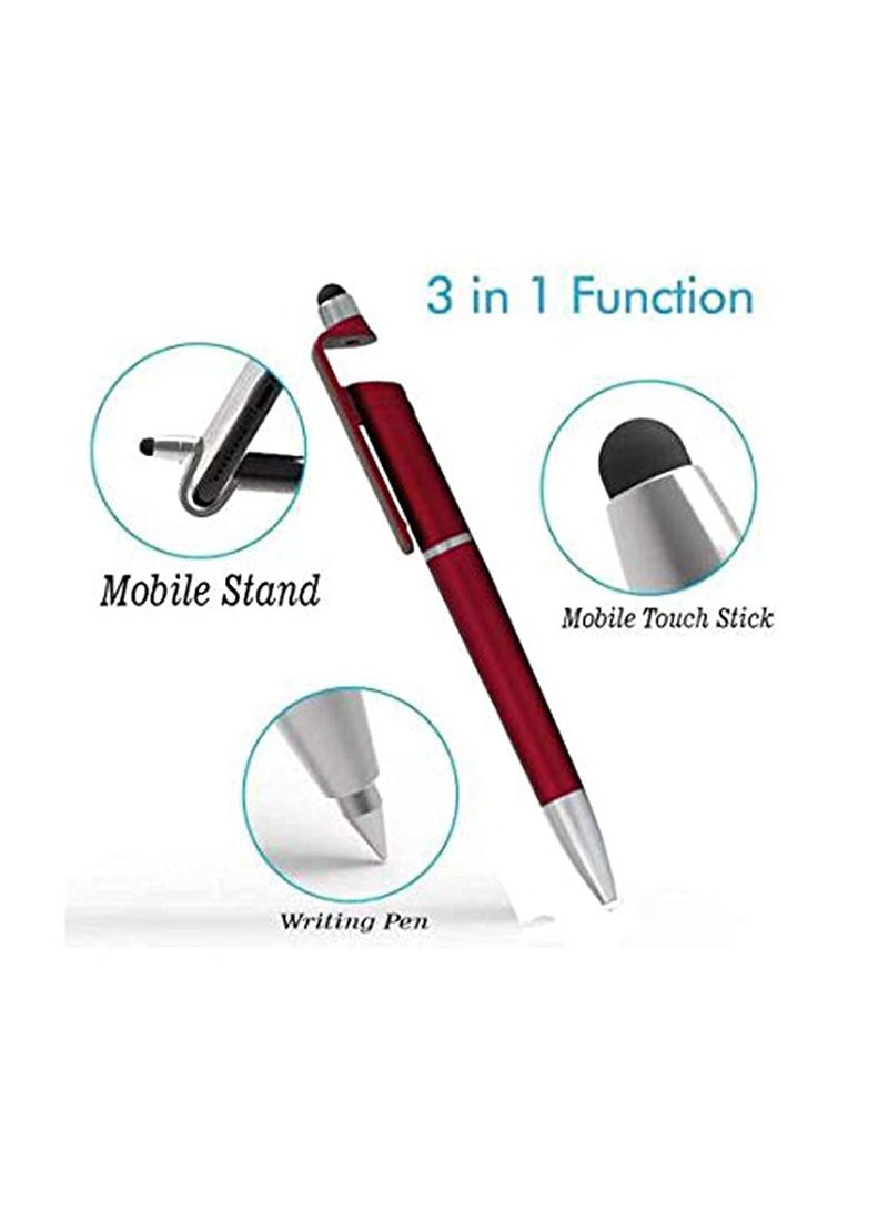 Samsung Galaxy Tab Ballpoint Function Stylus Pen With Mobile Stand Holder Pack Of 4 - Image 3