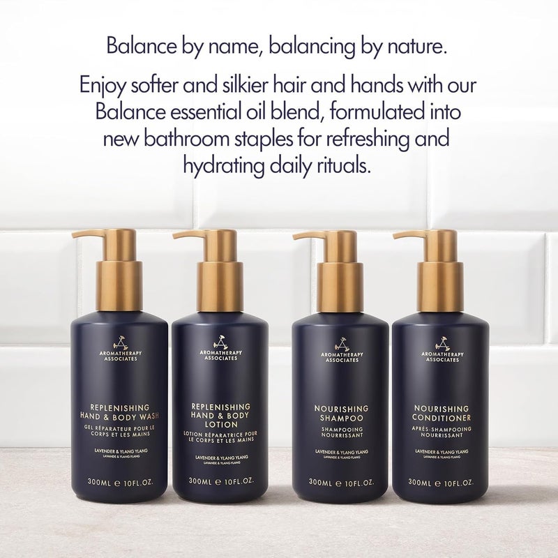 Aromatherapy Associates Balance Replenishing Conditioner, Hydrating Vegan Conditioner for Women and Men with Lavender & Ylang Ylang, Daily Hair Care for Dry or Oily Hair, 10 fl oz - Image 2