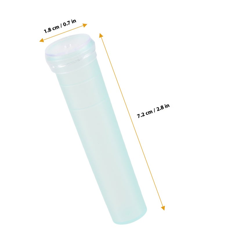 20PCS Floral Water Tubes Flowers Storage Small Test Flower Shop Supplies Flower Holder 7.2x1.8cm (Sky ) - Image 2