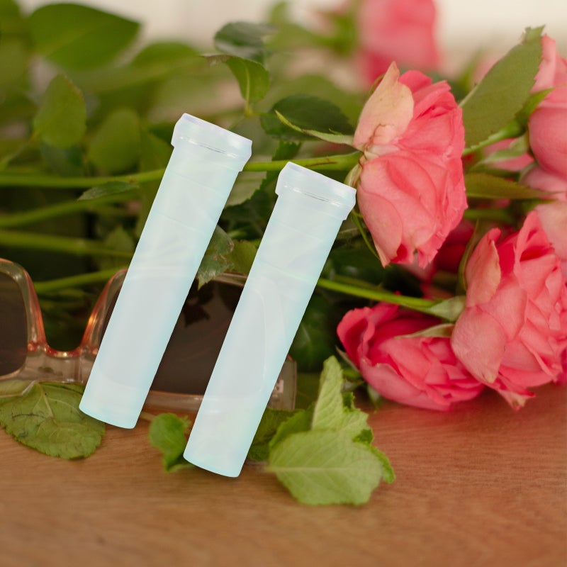 20PCS Floral Water Tubes Flowers Storage Small Test Flower Shop Supplies Flower Holder 7.2x1.8cm (Sky ) - Image 4